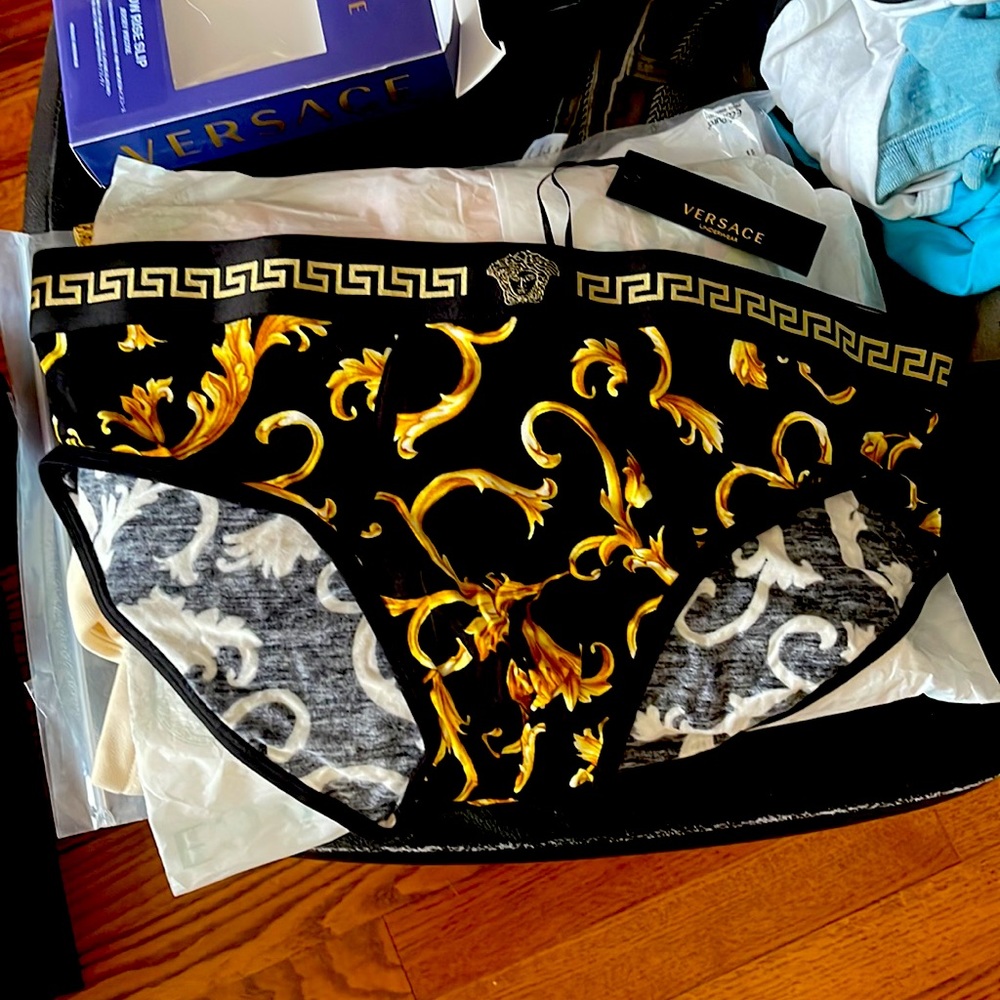Versace Baroque low rise briefs
